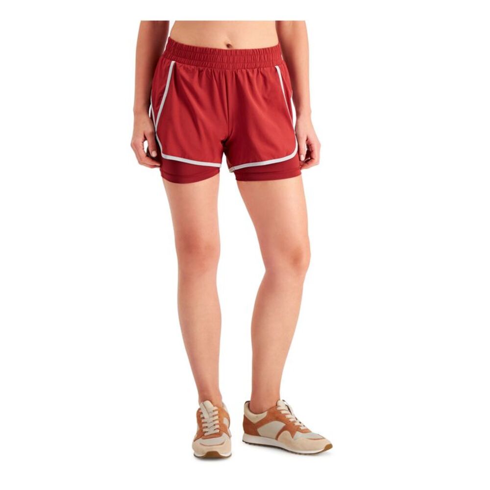 IDEOLOGY Womens Coral Moisture Wicking Layers Look Active Wear Shorts XXL